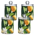 thumbnail image 3 of Ckdifva Lemons White Flower Storage Jar with Lid Acrylic Organization Storage Containers Set of 4, 3 of 7