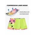 thumbnail image 7 of Usaibhir Boys Swim Trunk with Compression Boxer Brief Double Layer Beach Surf Board Shorts Kids Quick Dry Anti Chafe Swimwear 5-16T, 7 of 7