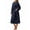 Navy, variant on MOSHU Premium Robes for Women Super Soft Cozy Fleece Womens Robe Plush Long Bathrobe with Pockets