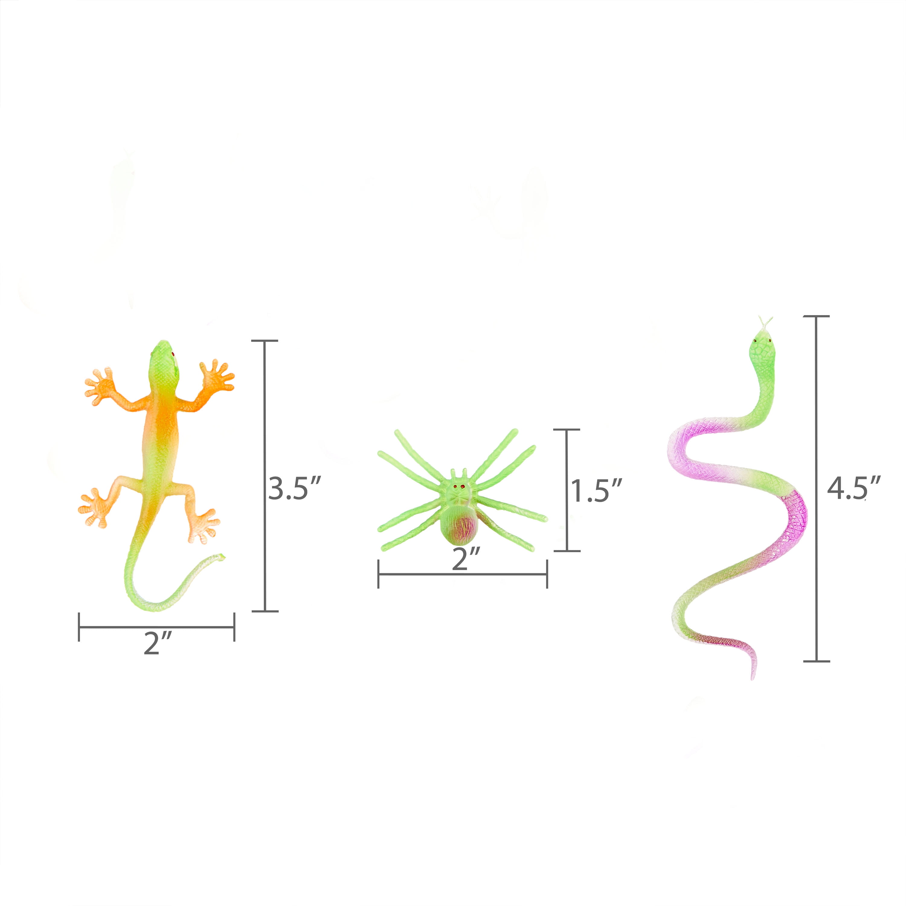 Assorted Color Glow Creatures Party Favors, 12 Count, by Way To Celebrate