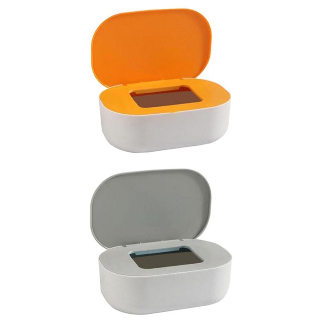Caja de Almacenamiento para Dispensador de Mascarillas Grande para Encimera de Escritorio con Soporte para Pañuelos con Tapa, Amarillo+Caja de Almacen Zulema cubierta de la caja de almacenamiento