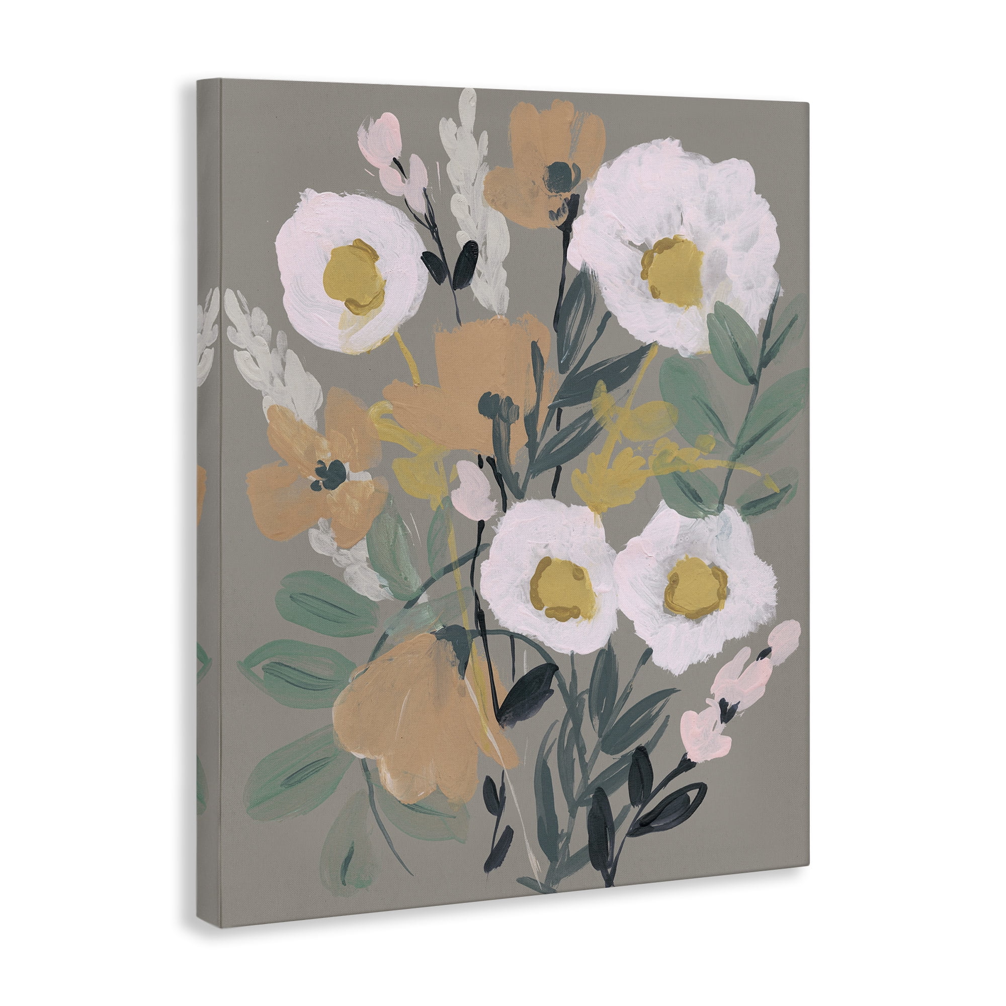 Stupell Industries Modern Poppies Collage Botanical & Floral Painting Gallery Wrapped Canvas Art Print Wall Art, 36 x 48