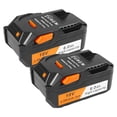 thumbnail image 1 of Batería de 18 V y 6 Ah de repuesto para taladro inalámbrico Ridgid, paquete de 2 unidades, 1 of 7