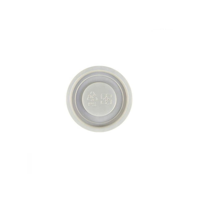 PS Plastic Lid (White) for 62mm / 4oz Paper Cup (Recyclable) 1000 unit/Pack