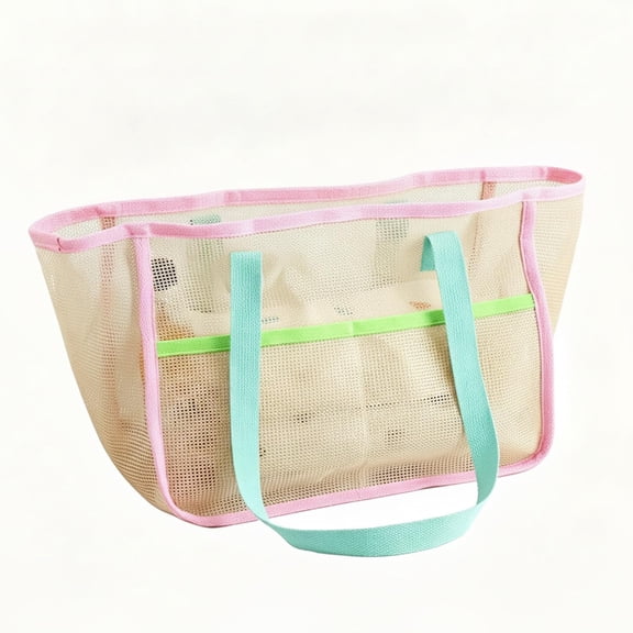 Multipurpose Polyester Tote Bag For Gym, Beach And Shower, 13.8 x 10.2 x 8.3 Inches