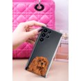 thumbnail image 3 of WIRESTER Transparent Soft Gel TPU Clear Case Slim Protective Cover for Samsung Galaxy S22 Ultra 6.8" 2022, Ruby Cavalier King Charles Spaniel Dog, 3 of 3