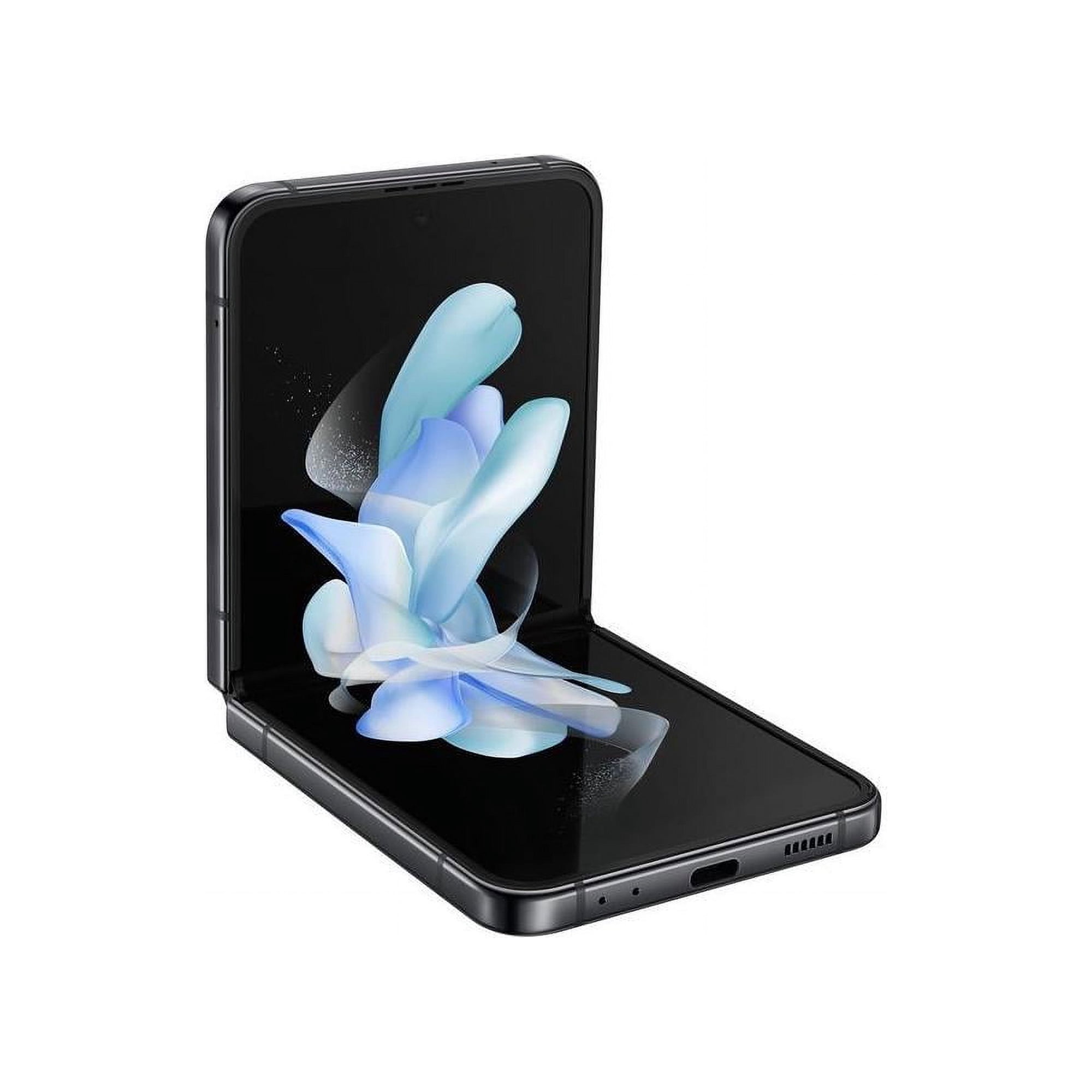 Unlocked Samsung Galaxy Z Flip4 F721U Cell Phone, 3700 mAh, 8 GB RAM, 128 GB, Graphite