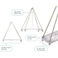 thumbnail image 2 of Comfify Paulownia Wood Wall Shelves with Jute Rope, Set of 2, 17 x 5.2 in, Rustic White, 2 of 7