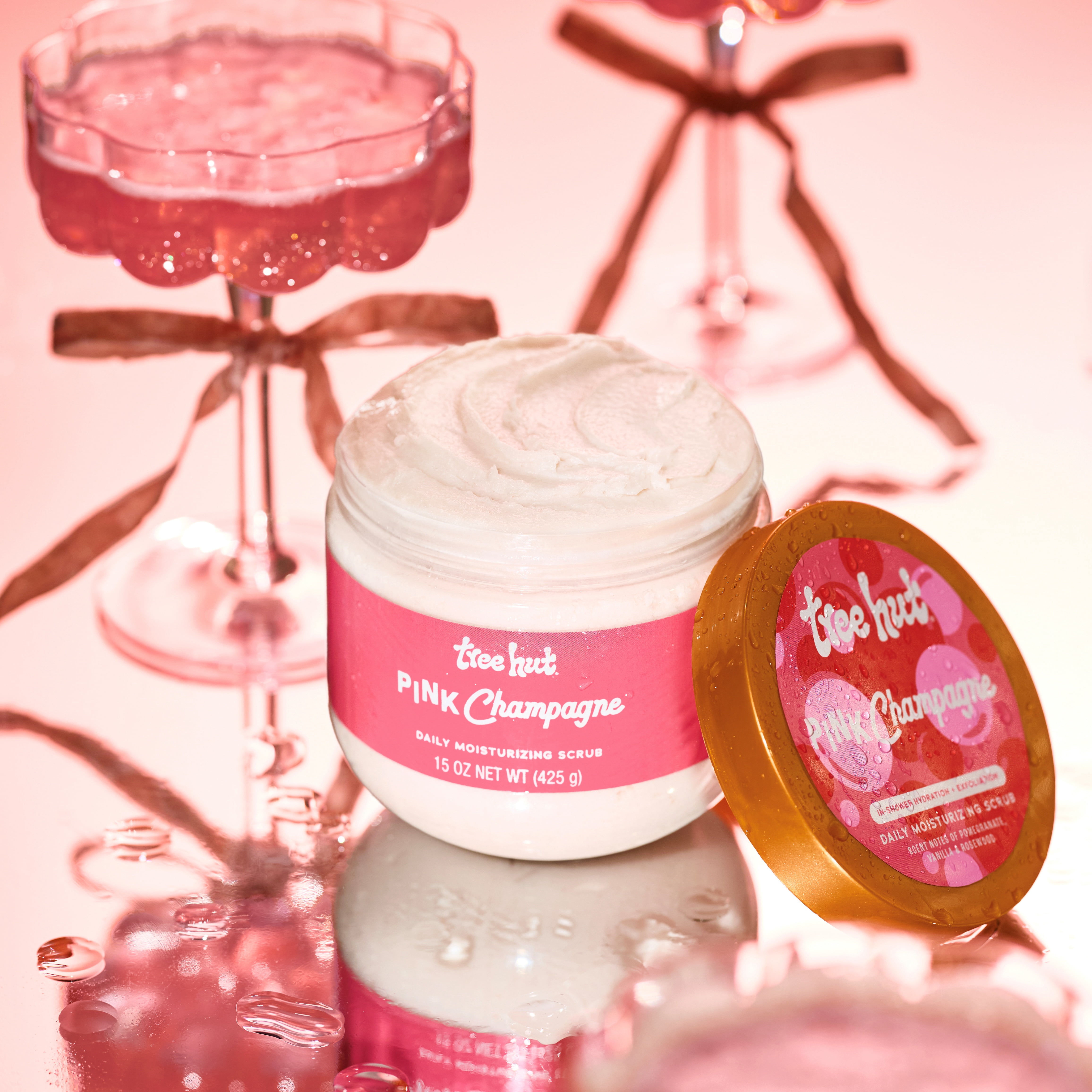 Tree Hut Pink Champagne Daily Moisturizing Scrub, 15 oz
