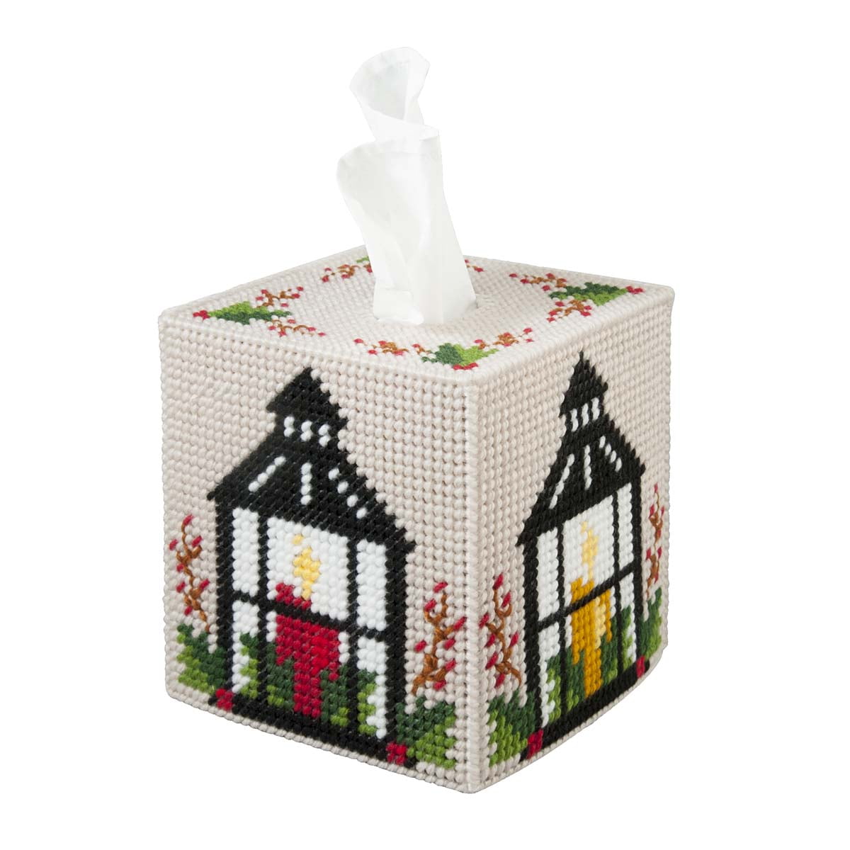 Herrschners® Holiday Lantern Tissue Box Plastic Canvas Kit Walmart
