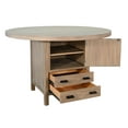 thumbnail image 3 of Sunny Designs Round Dining Table with Built-in Storage Cabinet and Drawers, 3 of 3