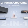 thumbnail image 5 of 70W 65W USB C Fast Charger Compatible with Nintendo Switch 2 Charger/Steam Deck/Deck OLED/ROG Ally/Switch Lite/OLED Power Adapter, 5 of 7