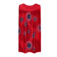 thumbnail image 3 of CHOK Robes d'Été pour Femmes Grande Taille Robes d'Été Grande Taille pour Femmes Plage Col en U Sans Manches Faux Deux Pièces Robe T-Shirt de Fête Midi Robe Ample, 3 of 4