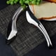 thumbnail image 2 of Pinzas para servir alimentos Acero inoxidable Metal premium Ergonómico, 2 of 5
