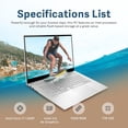 thumbnail image 2 of HP Envy 17.3" FHD Laptop, Intel Core i7-1260P, 16GB RAM, 1TB SSD, Backlit Keyboard, Intel Iris Xe Graphics, Fingerprint Reader, Webcam, Windows 11 Pro, Silver, 32GB Hotface USB Card (Renewed), 2 of 7