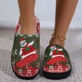 thumbnail image 3 of Zapatos de casa de algodón navideños Bsvklp Unisex con Dibujos de Papá Noel, 3 of 9
