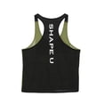 thumbnail image 3 of WSEVYPO Men's Athletic Stringer Gym Muscle Workout Racerback Fitness Tank Tops, 3 of 6