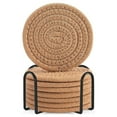 thumbnail image 2 of Walmart Outlet! Aminojy Round Braided Placemats, Cotton Rope Thick Place Mats, Heat Resistant Woven Table Mats, Wicker Rattan Placemats, Braided Placemat for Farmhouse and Kitchen Table Decor, 2 of 9