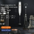 thumbnail image 1 of Egg Beater Milk Frother Electric Mixer Convenience Coffee Blender ABS Egg Beater Multipurpose Rechargeable USB Charging Detachable White, 1 of 8