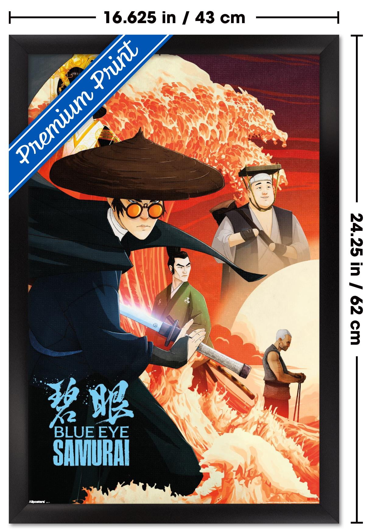Netflix Blue Eye Samurai (2023) - Key Art Wall Poster, 22.375