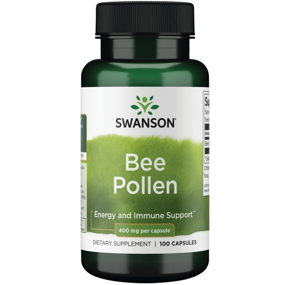 Swanson Bee Pollen 400 mg 100 Capsules