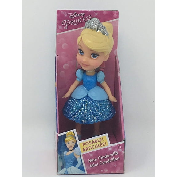 New version Disney Princess Mini Doll - Cinderella Blue Dress
