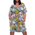 thumbnail image 1 of Juegos de mesa My Cash Patrón Vestido suelto con bolsillos Vestidos de fiesta para mujer Vestidos de mujer para mujer 2025, 1 of 7