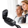 thumbnail image 2 of Mini Elderly Hearing Aids Sound Amplifier with LCD Display Protable Charging Case Ear Care Invisible Rechargable Hearing Aid, 2 of 5