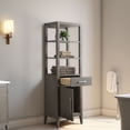 thumbnail image 3 of Vanity Art 21" Freestanding Linen Cabinet with Soft Close Door and Drawer, 3 of 10
