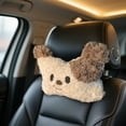 thumbnail image 2 of Pair of Cute Dog Car Neck Pillows, Plush Headrest for Driving, Ergonomic Support for Car Seat, Office Chair, Soft Comfort Pillow Set of 2, 2 of 6