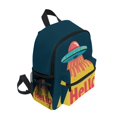 thumbnail image 2 of FORMRS School Backpack with Front Zippered Pocket 12" Student Travel Daypack, Blue UFO, 2 of 6