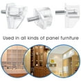 thumbnail image 6 of 50 Pcs 3 mm Shelf Pins Clear Support Pegs for Kitchen Furniture, 6 of 6