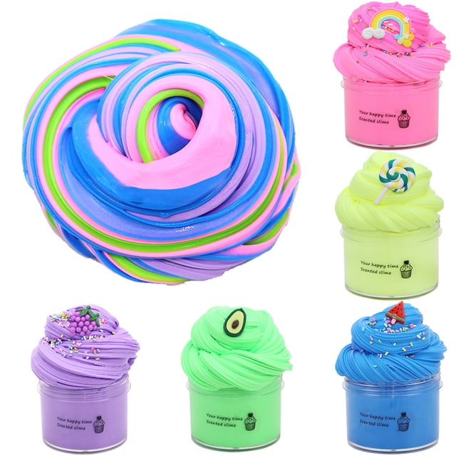 Regalo de juguete de mantequilla para niños, bola de espuma DIY de cinco colores, decoración de cara de fruta Zhivalor WL-00399