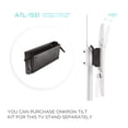thumbnail image 2 of ONKRON Tilting Adapter Panel for Mobile TV Stand Rolling TV Carts up to 10 Degrees ATL1551 Black, 2 of 5