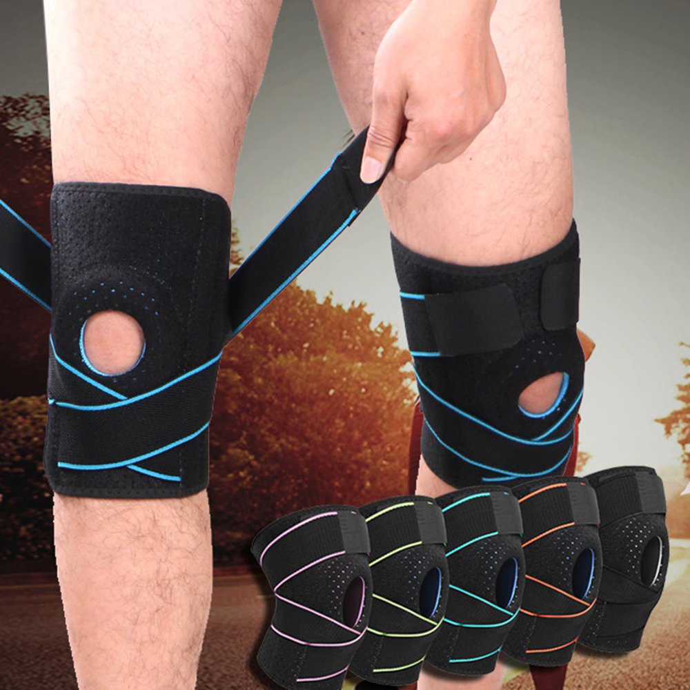 Sports Knee Pads Band Wrap Compression Silicone Knee Pads Protective