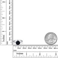 thumbnail image 6 of Gem Stone King 900 Platinum Black Onyx Engagement Ring for Women | 1.65 Cttw | Round 8MM | Gemstone December Birthstone | Size 8, 6 of 6