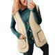 thumbnail image 1 of Sudadera informal de manga larga sin capucha para mujer, chaqueta holgada de manga larga, color liso, para salir, para otoño e invierno, 1 of 8