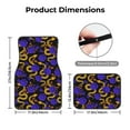 thumbnail image 4 of Daiia Golden Snake And Purple Rose Printed Car Floor Mats Set of 4, Durable Non Slip Auto Floor Carpet, Car Interior Carpets Proof Foot Pads Anti-Slip Cushion Automoetive Accessories, 4 of 6