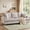 Beige-3 Seater, variant on Ebello 2-Seater Sofa with Detachable Back Cushion, Fabric Upholstered Loveseat with Soft Seat Cushion for Living Room, Apartment, Office – 3 Colors (Beige)