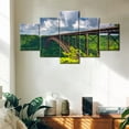 thumbnail image 2 of TISHIRON 5PCS Framed Canvas Wall Art Set,60"x32" New River Gorge Bridge Canvas Art Decor, 2 of 7