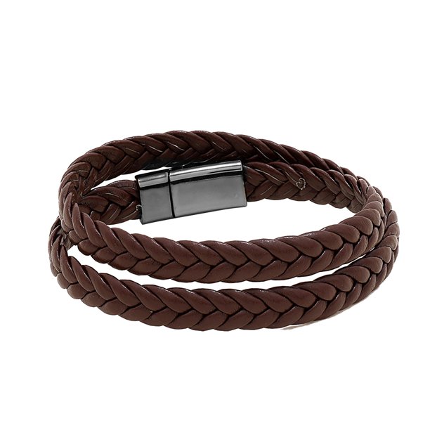 Bracelet cuir marron et fermoir aimanté Faire offre | UK