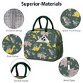 thumbnail image 4 of Womens Green Dinosaurs ChristmasTrees Socks Pattern Lunch Box for Work,Insulated Lunch Bag for Women,Loncheras Para Mujer,Leakproof Adult Lunch Bag for Work,Beach,Travel,Picnic,Camping, 4 of 7