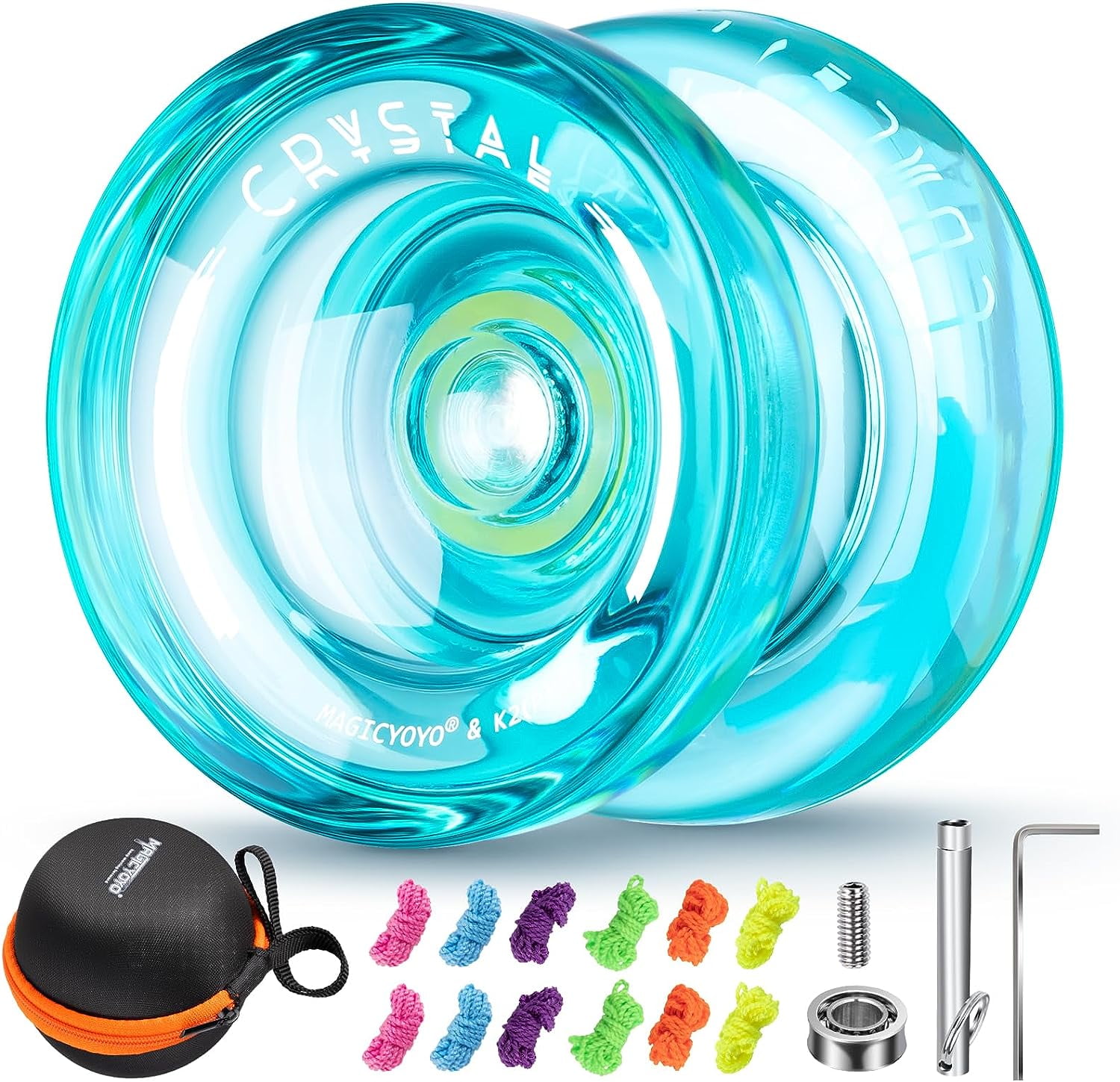 MAGICYOYO Professional Responsive Yoyo K2 Crystal Green, Durable