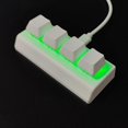 thumbnail image 3 of 4 Keys Keypad Red Switch Ctrl C V Enter for Gaming Office, White B, 3 of 5