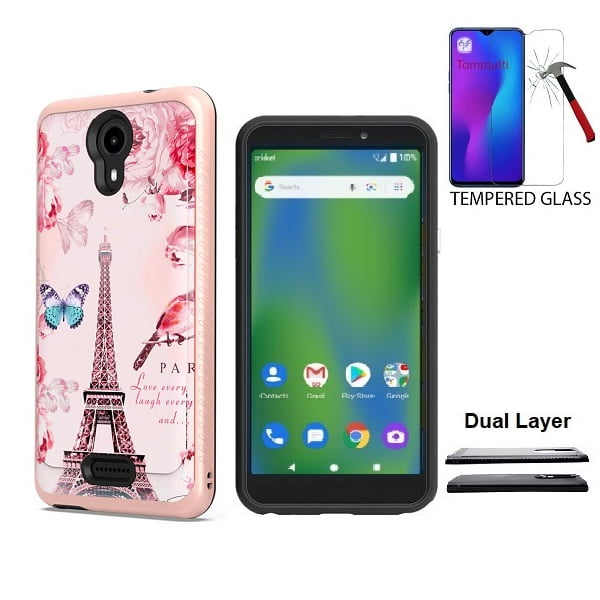 Phone Case for AT&T Prepaid Radiant Core / Cricket Icon, Dual Layer