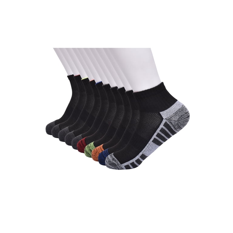 Athletic Works Boys Cushioned Ankle Socks, 10-Pack photo 3