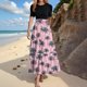 thumbnail image 1 of WILLBEST Vestidos Casuales para Mujer Verano Vestidos Largos Florales para Mujer Verano 2025 Boho Lazo Cinturón Patchwork Cintura Imperio Manga Corta Vestido Maxi Fluido Mediana​​, 1 of 3