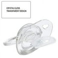 thumbnail image 2 of CutiePlusU Adult Sized Pacifier Dummy for Adult Babies-Crystal Pacifiers Set Big Shield 2 Pack-Black, White, 2 of 5