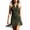 Army Green, variant on Women V Neck Sleeveless Bodycon Mini Dress Pull on Stretchy Solid Casual Party Club Night Out Summer Soft Trendy Clubwear Dancing Slim Fit Chic Comfortable