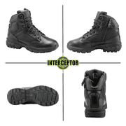 Interceptor Womens Litefast Zippered 6 Soft Toe Tactical Boots